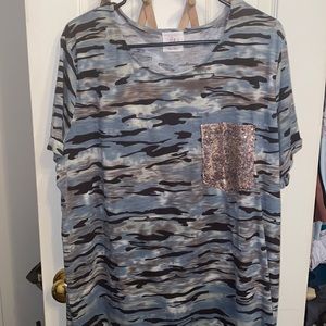 G & E camouflage knee length dress